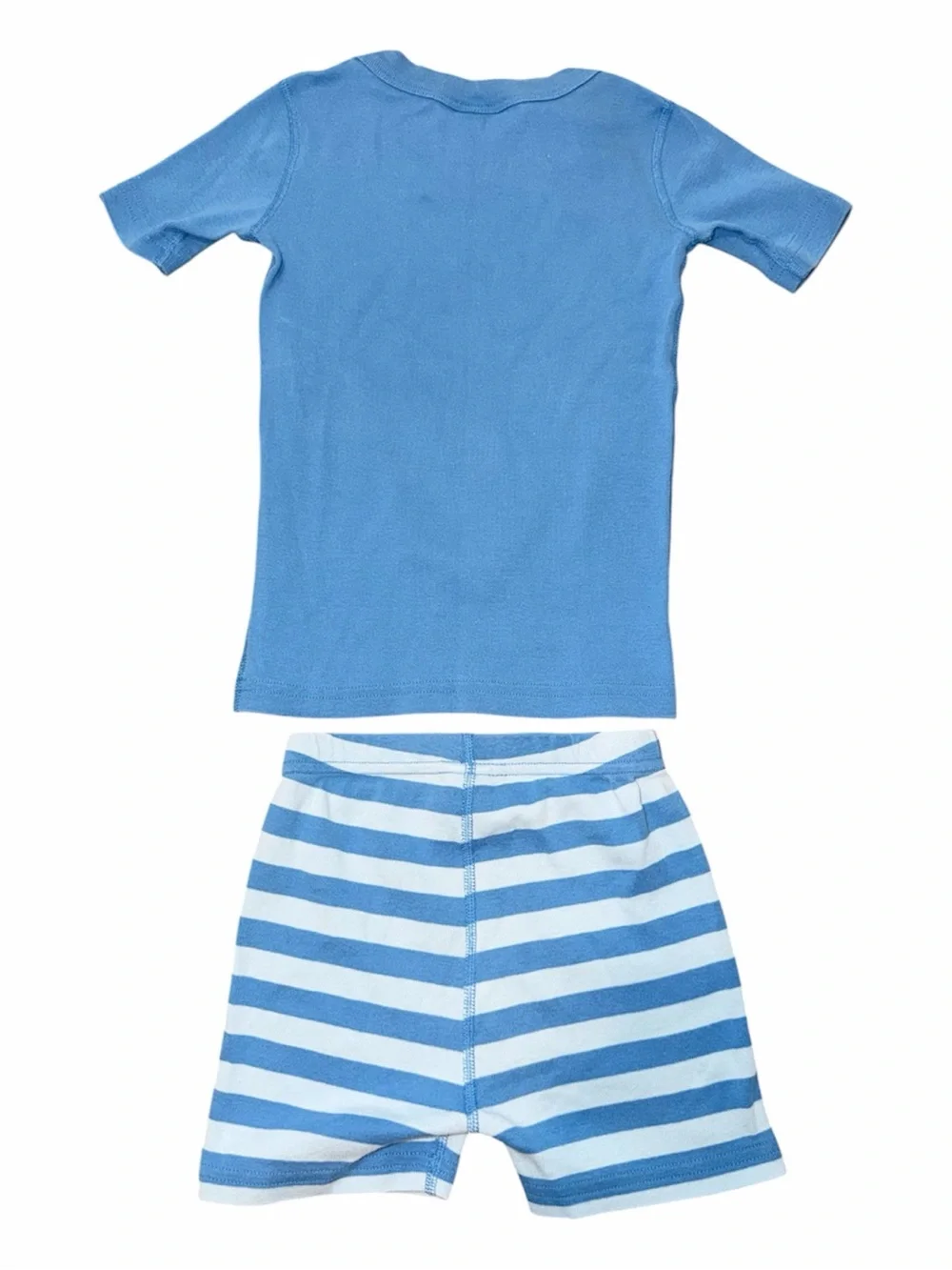 Sesame Street Cookie Monster Blue Short Sleeve Pajama Set Organic Cotton